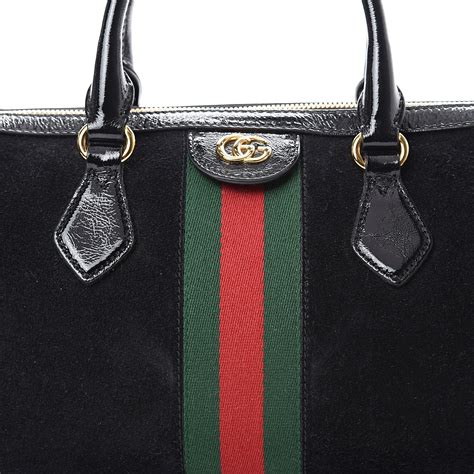 gucci ophidia top handle bag black|gucci ophidia suede bag.